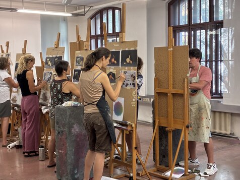 Workshop-Impression Zeichenfabrik