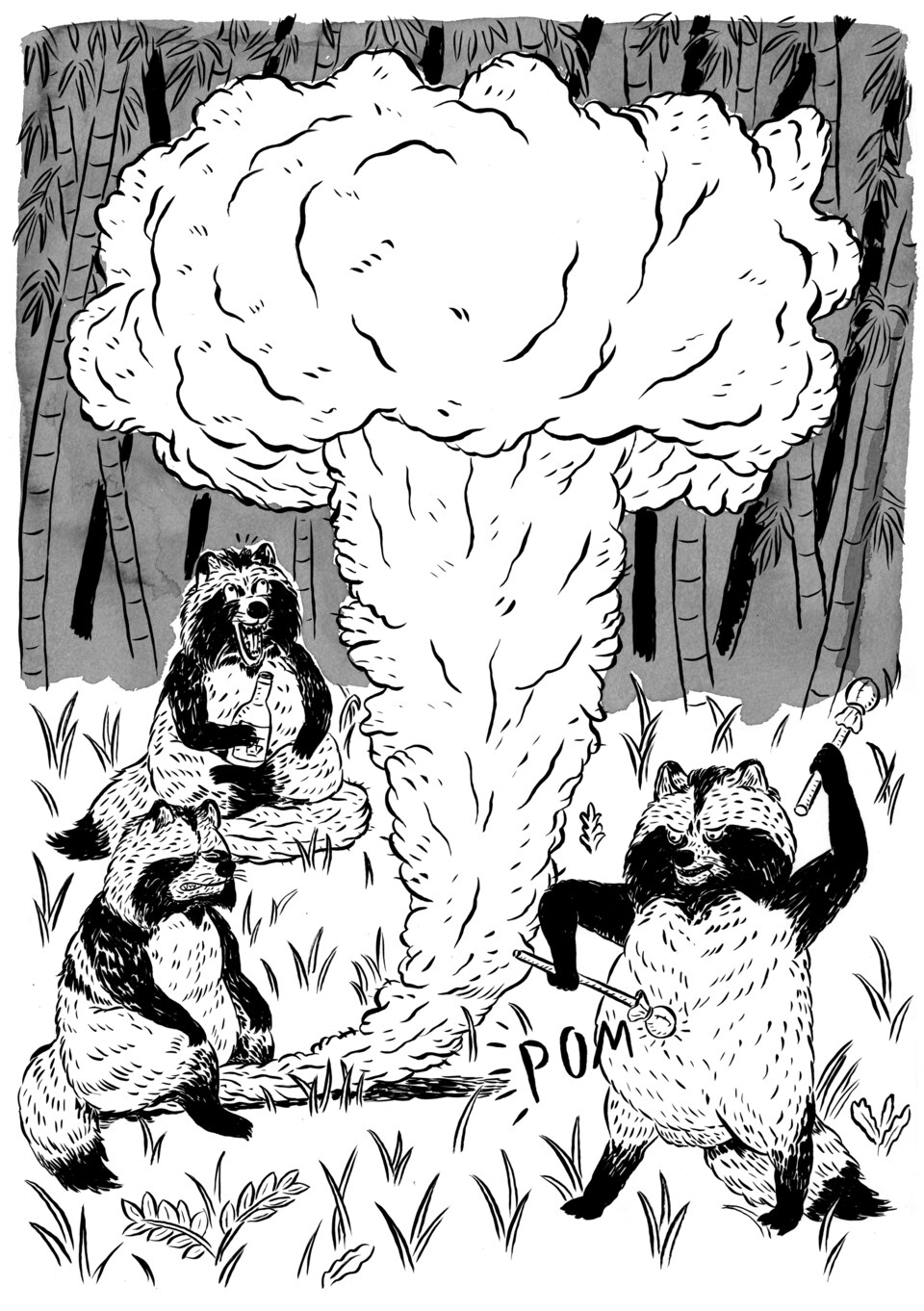 Farblose Illustration