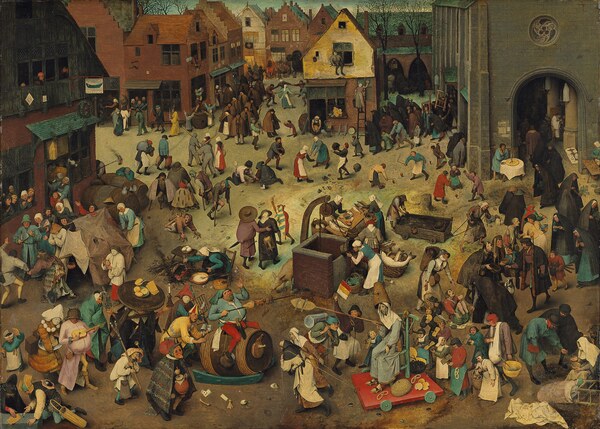 Pieter Bruegel der Ältere / Der Kampf zwischen Karneval und Fasten