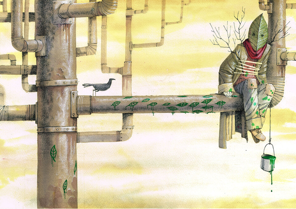 Illustration series for the magazine Illustrati