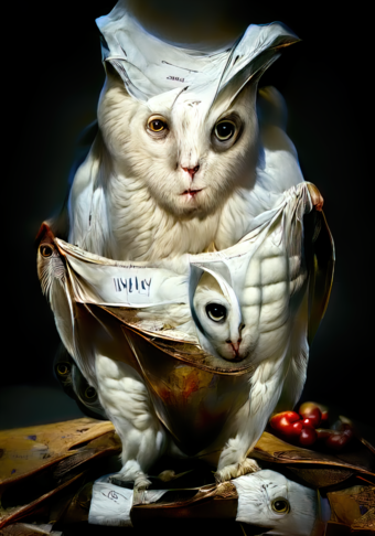 Transhumans: Cat Owl (early experiments)