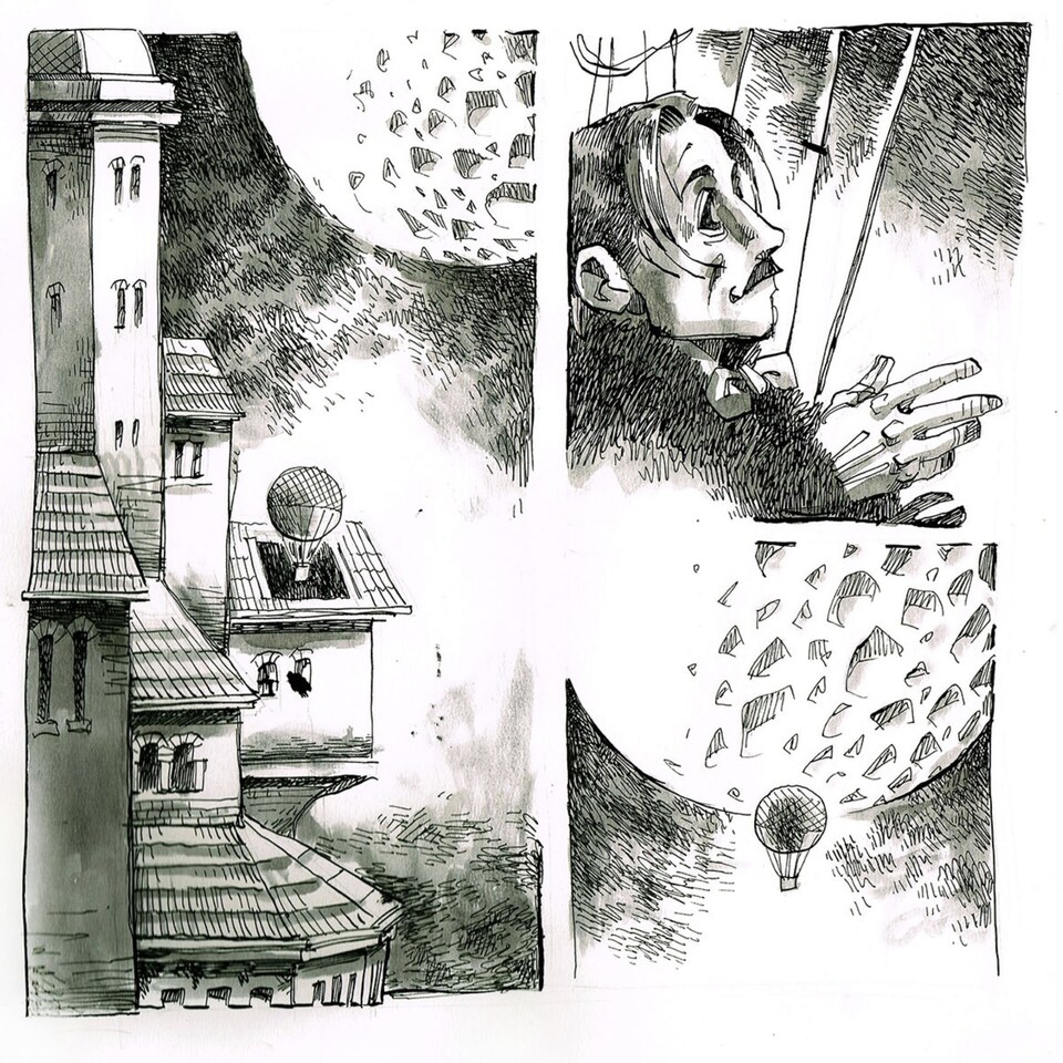 Page from the underground comic and illustration fanzine TETRA