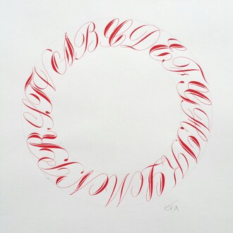 Copperplate Kalligraphie: Englische Schreibschrift